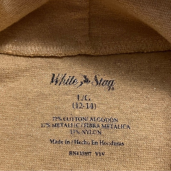 WHITE STAG  Women’s Turtleneck Sweaters Gold/Silver Shimmer Size L/G (12-14) - Picture 4 of 5